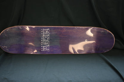 MEOW DECK 8.0 TEAM STICKER PILE TEAL