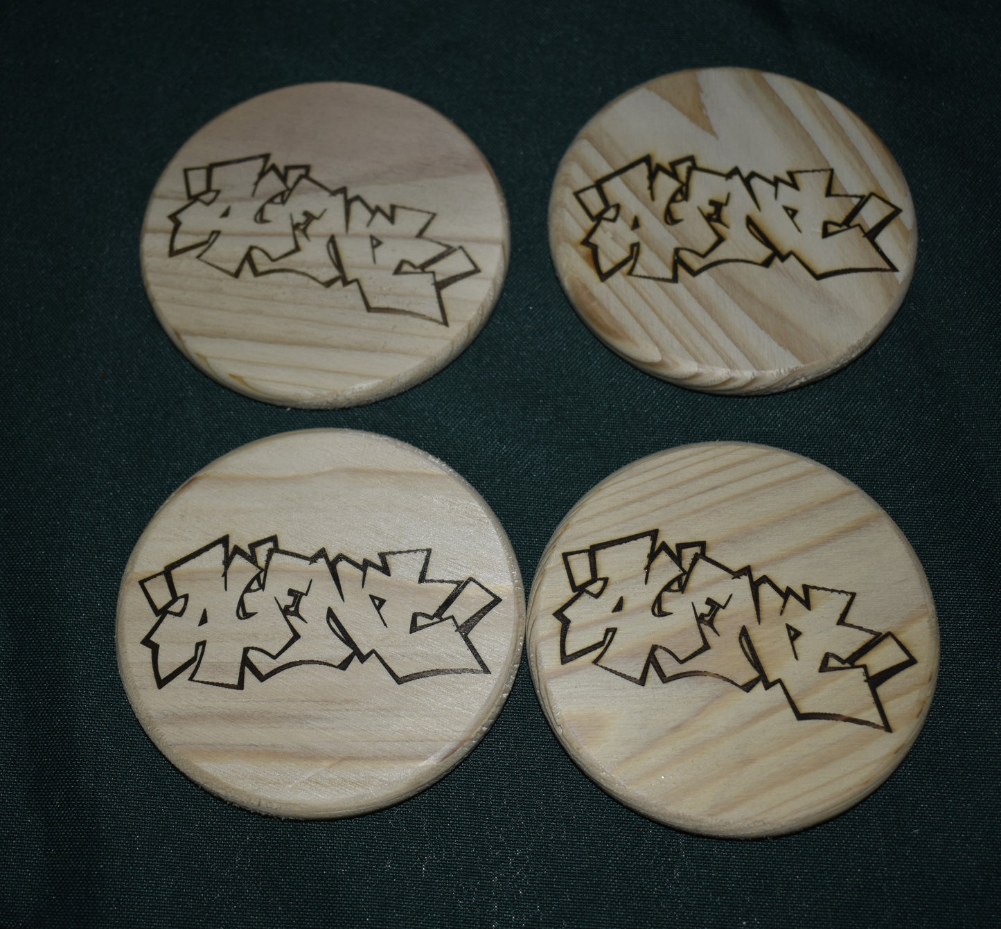 AGENT COASTERS 4 PACK TAGGED