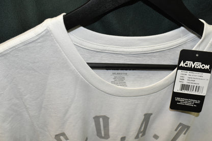 NEW GAMER SHIRT XXL CALL OF DUTY GOAT DOUBLE GUN