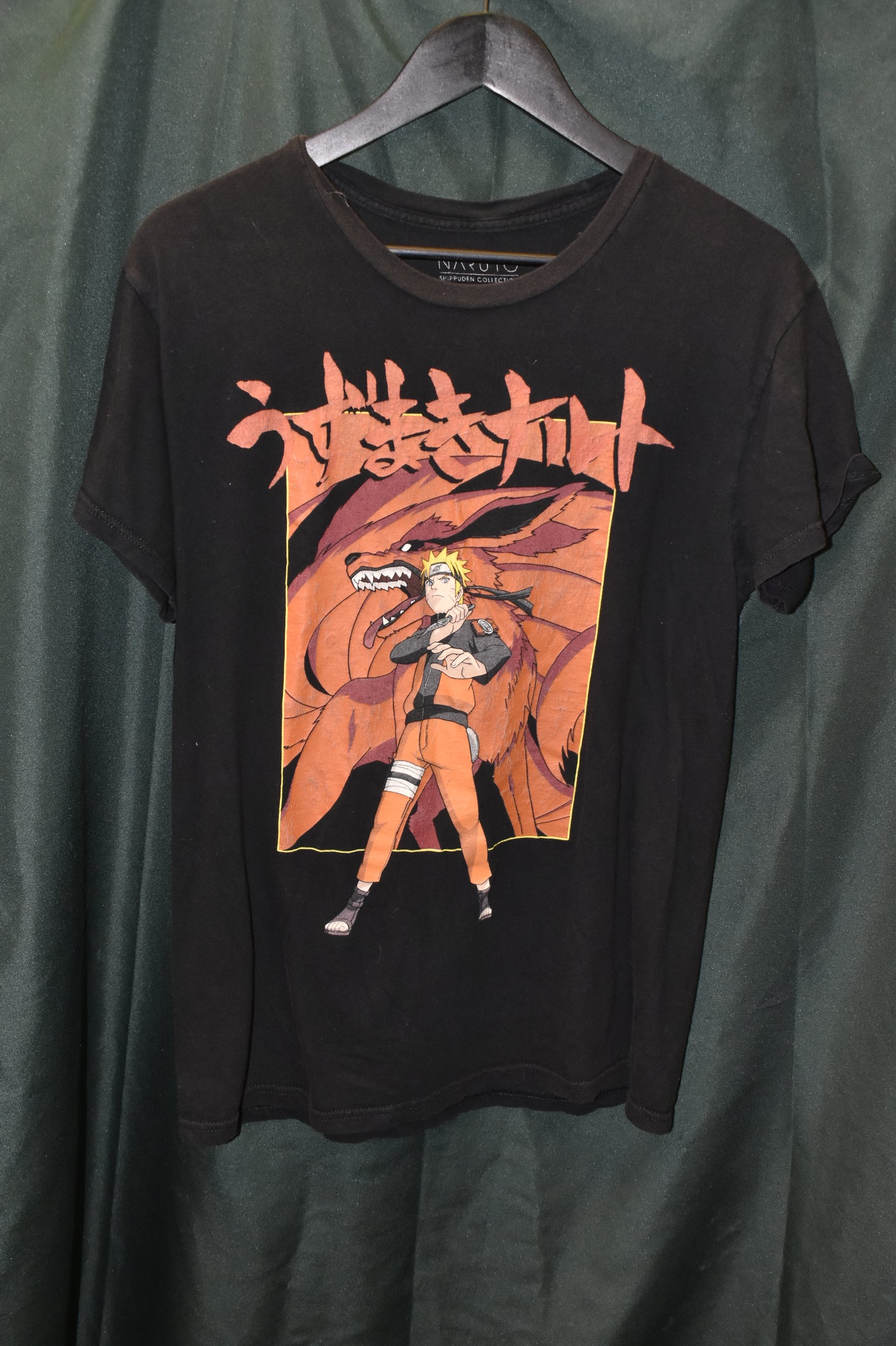 PREOWNED ANIME SHIRT MEDIUM SLIM NARUTO