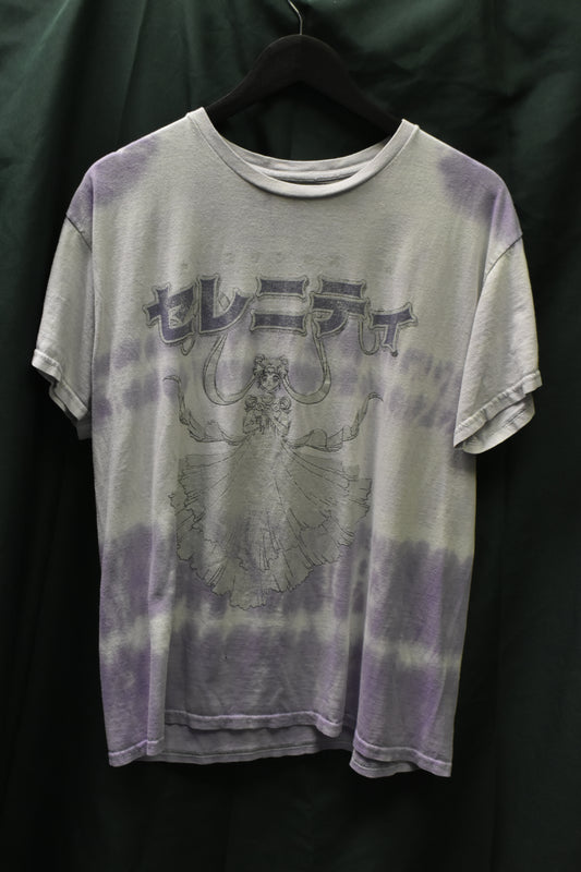 PREOWNED ANIME SHIRT LARGE SAILOR MOON TYE DYE