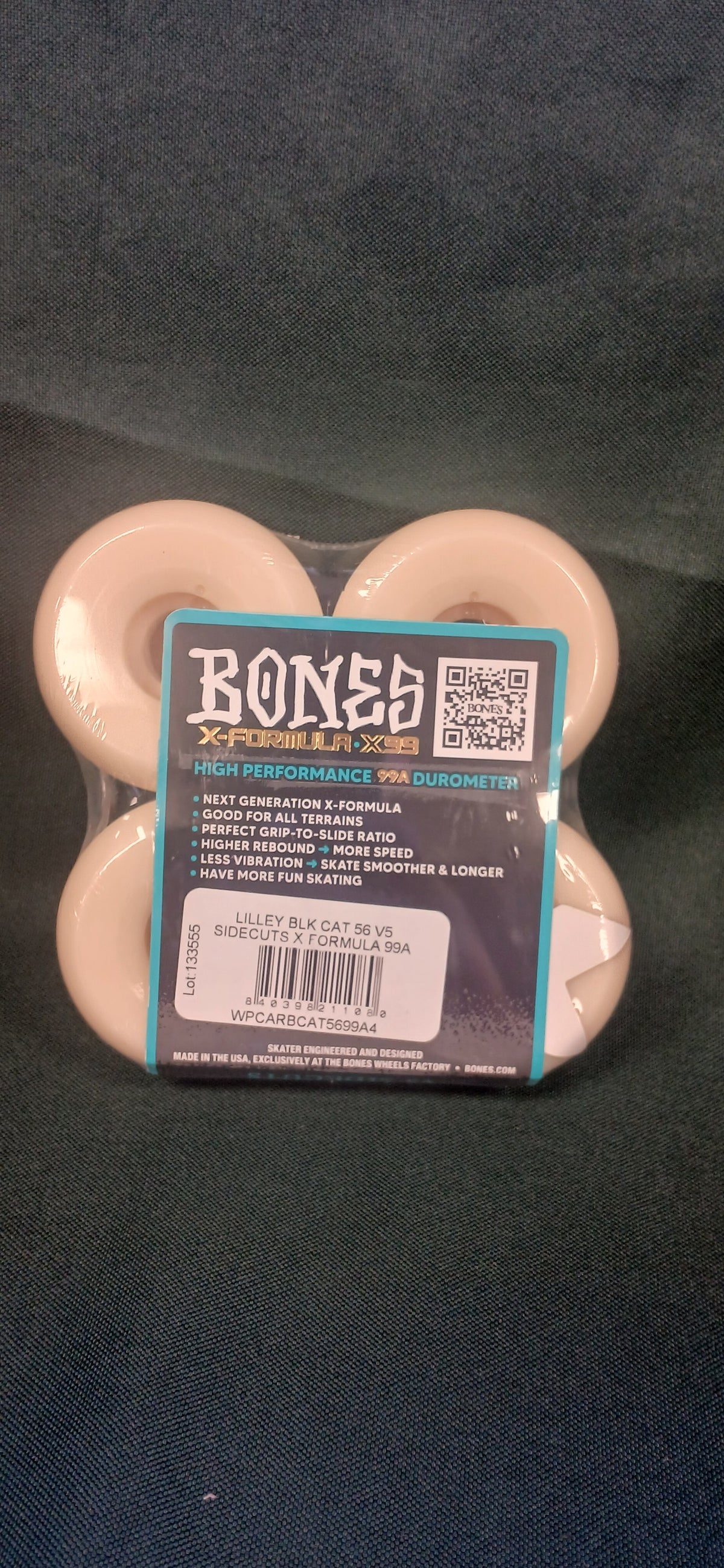 BONES X-FORMULA RUBY LILLEY BLACK CAT V5 SIDECUTS 56MM 99A