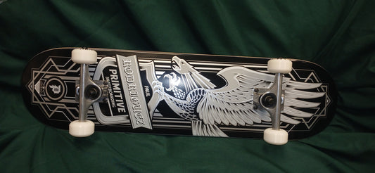 COMPLETE STREET SKATEBOARD PRIMITIVE 8.0 RODRIGUEZ EAGLE