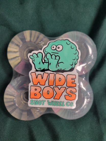 SNOT WHEELS 55MM 101A WIDE BOYS CLEAR/YELLOW