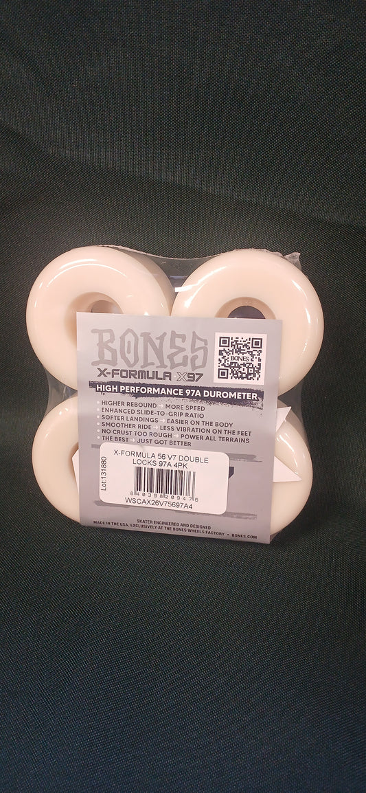 BONES WHEELS 54MM 10BONES X-FORMULA DOUBLE LOCKS V7 56MM 97A